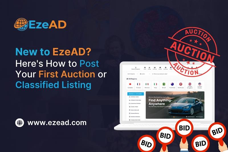How to Post Your First Auction or Classified on EzeAD